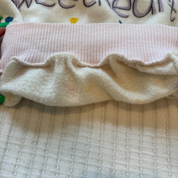 Vintage 80's 90's Childs Sweetheart Knit Long Sleeve Sweater Rainbow Hearts 12 m - Picture 5 of 8